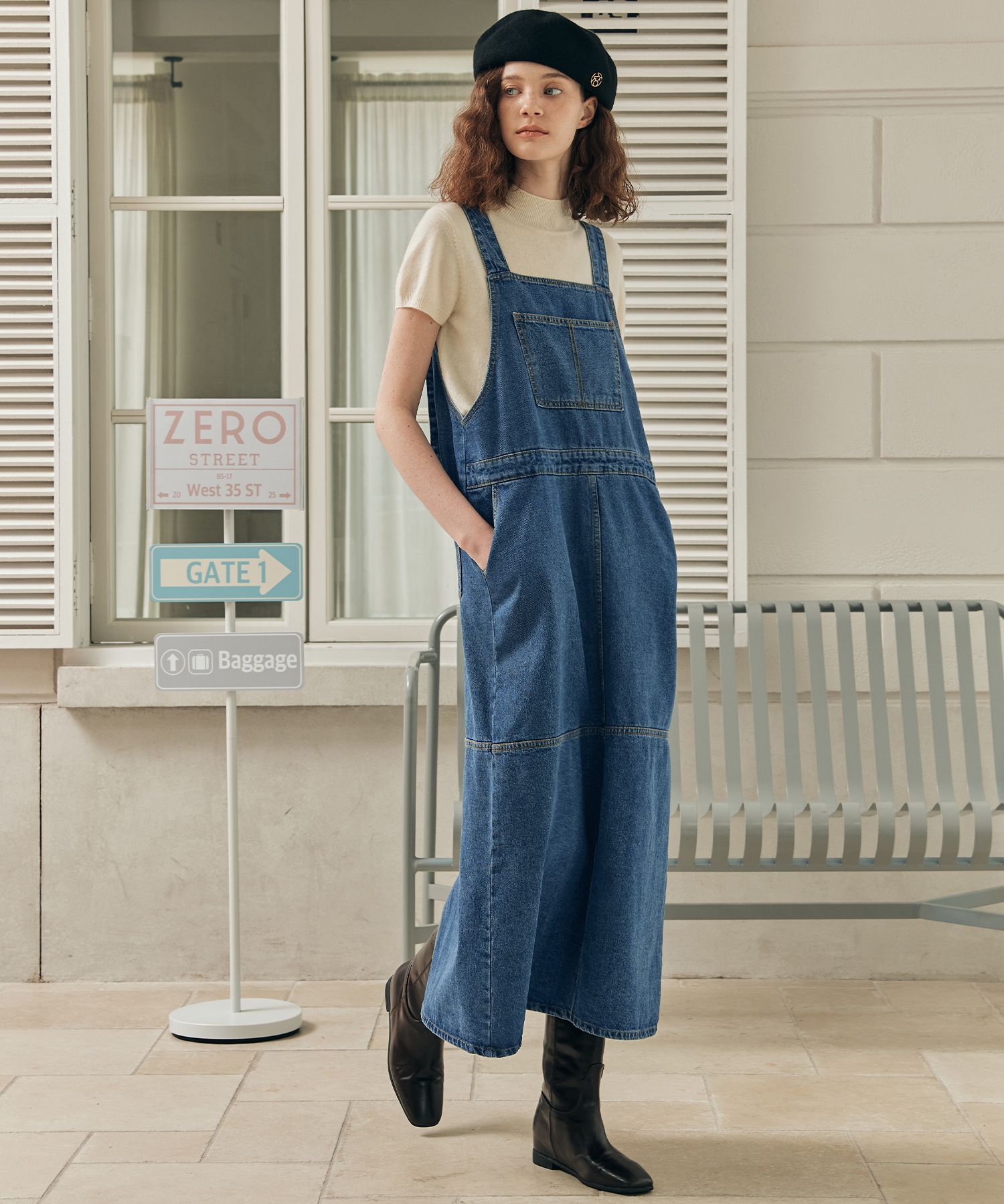 [2TYPE] Oversized Denim Dress / Blue
