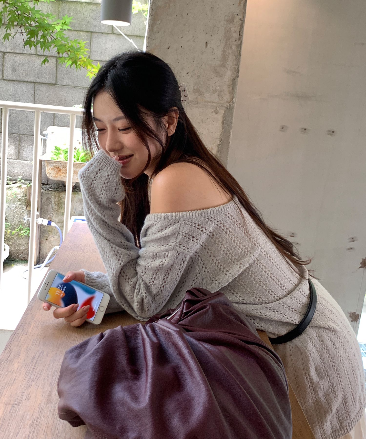 Blake Wool Knit Dress (Gray)