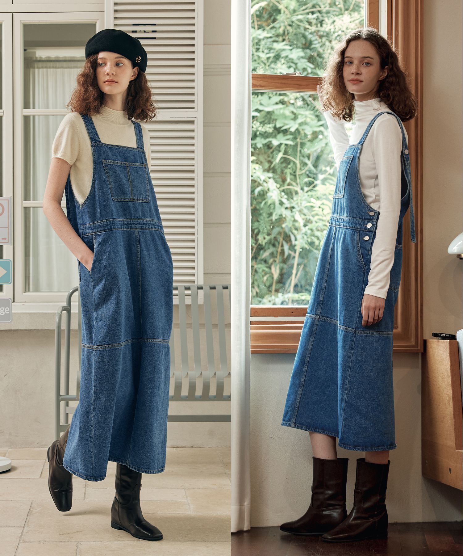 [2TYPE] Oversized Denim Dress / Blue